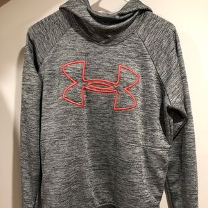 GRAY UNDERARMOR HOODIE - COWL NECK STYLE !!